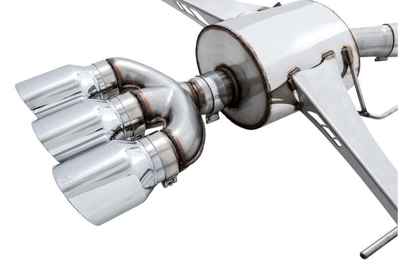 AWE Tuning 2017+ Honda Civic Type R Touring Edition Exhaust w/Front & Mid Pipes - Chrome Silver Tips AWE Tuning Catback AXOPROS