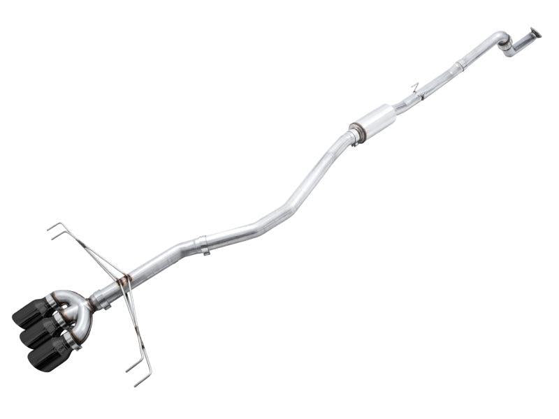 AWE Tuning 2017+ Honda Civic Type R Track Edition Exhaust w/Front Pipe & Triple Diamond Black Tips AWE Tuning Catback AXOPROS