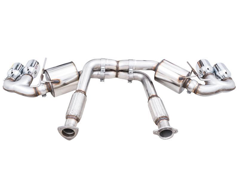 AWE Tuning 2020 Chevrolet Corvette (C8) Touring Edition Exhaust - Quad Chrome Silver Tips AWE Tuning Catback AXOPROS