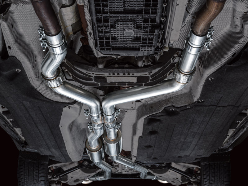 AWE Tuning 2020+ Ford Explorer ST Touring Edition Exhaust w/ Diamond Black Tips AWE Tuning Catback AXOPROS