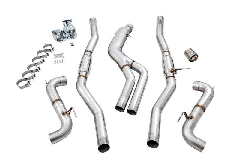 AWE Tuning 2020 Toyota Supra A90 Track Edition Exhaust - 5in Chrome Silver Tips AWE Tuning Catback AXOPROS