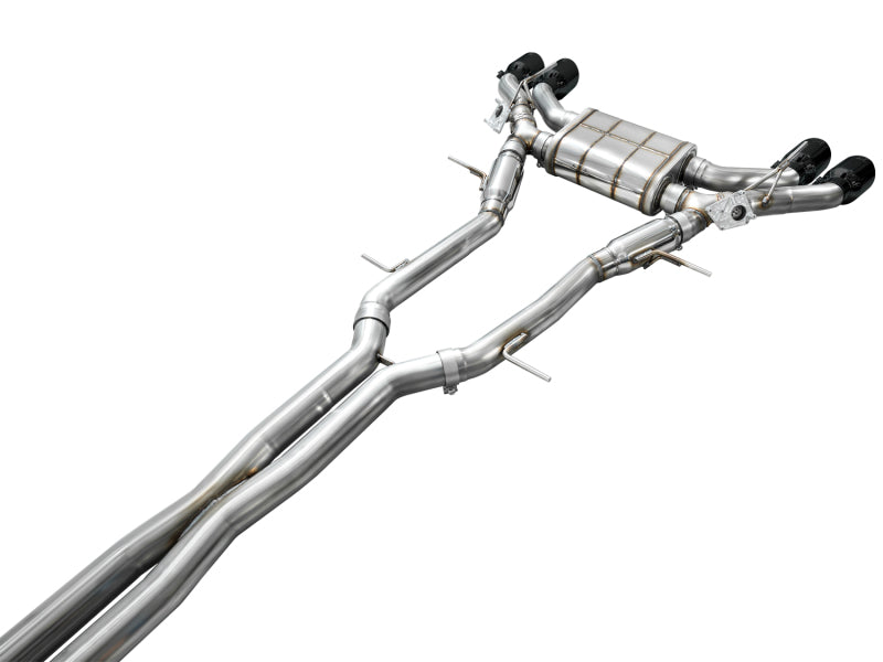 AWE Tuning 2021+ Cadillac CT4-V Blackwing SwitchPath Exhaust - Diamond Black Tips AWE Tuning Catback AXOPROS