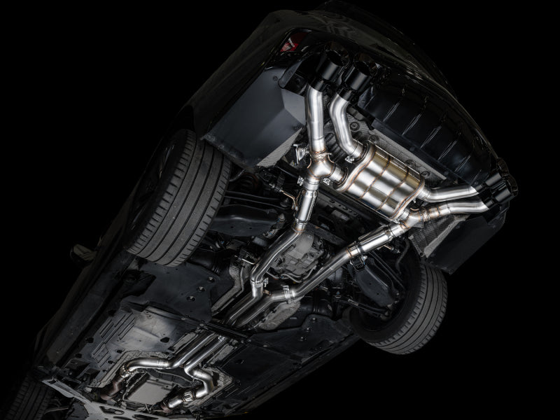 AWE Tuning 2021+ Cadillac CT4-V Blackwing SwitchPath Exhaust - Diamond Black Tips AWE Tuning Catback AXOPROS