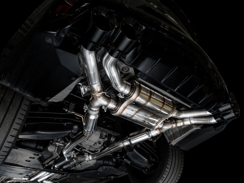 AWE Tuning 2021+ Cadillac CT4-V Blackwing SwitchPath Exhaust - Diamond Black Tips AWE Tuning Catback AXOPROS