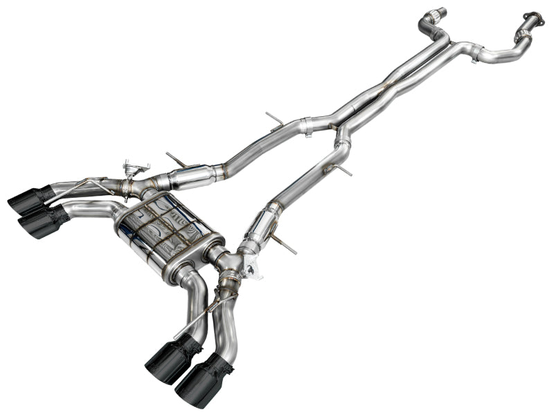 AWE Tuning 2021+ Cadillac CT4-V Blackwing SwitchPath Exhaust - Diamond Black Tips AWE Tuning Catback AXOPROS