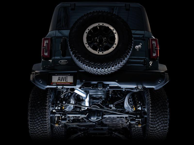 AWE Tuning 2021+ Ford Bronco 0FG Exhaust (No Tips) w/ Bash Guard AWE Tuning Catback AXOPROS