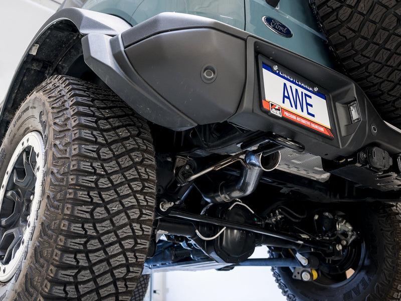 AWE Tuning 2021+ Ford Bronco 0FG Exhaust (No Tips) w/ Bash Guard AWE Tuning Catback AXOPROS