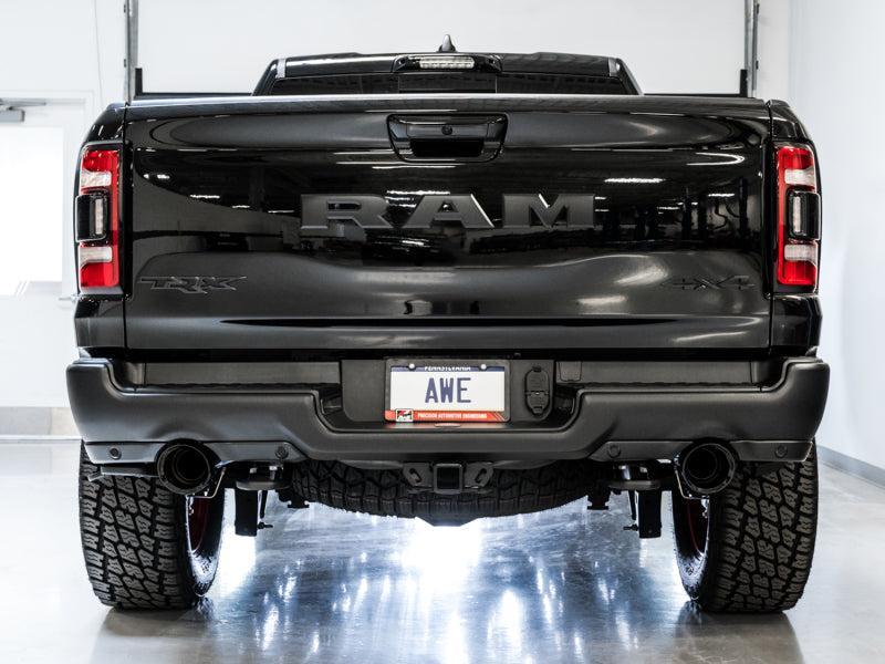 AWE Tuning 2021 RAM 1500 TRX 0FG Cat-Back Exhaust - Diamond Black Tips AWE Tuning Catback AXOPROS