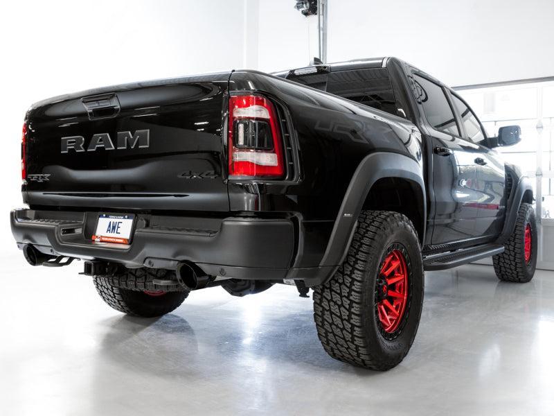 AWE Tuning 2021 RAM 1500 TRX 0FG Cat-Back Exhaust - Diamond Black Tips AWE Tuning Catback AXOPROS