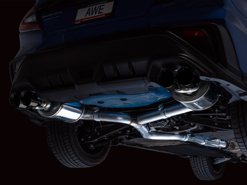 AWE Tuning 2022+ VB Subaru WRX Touring Edition Exhaust - Diamond Black Tips AWE Tuning Catback AXOPROS