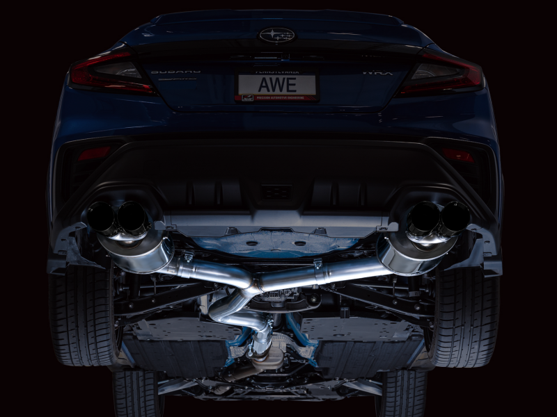AWE Tuning 2022+ VB Subaru WRX Touring Edition Exhaust - Diamond Black Tips AWE Tuning Catback AXOPROS
