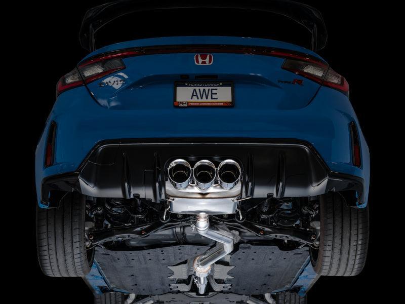 AWE Tuning 2023 Honda Civic Type R FL5 Touring Edition Exhaust w/ Triple Chrome Silver Tips AWE Tuning Catback AXOPROS