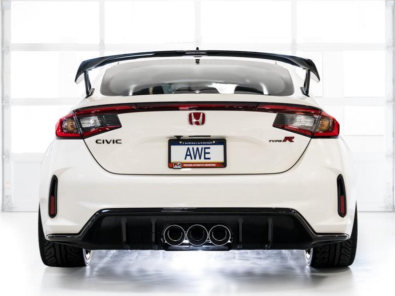 AWE Tuning 2023 Honda Civic Type R FL5 Track Edition Exhaust w/ Triple Chrome Silver Tips AWE Tuning Catback AXOPROS