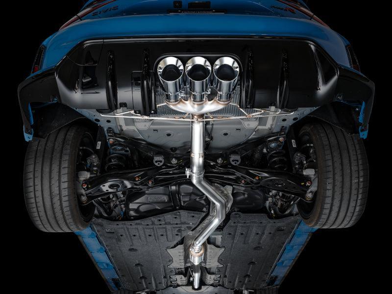 AWE Tuning 2023 Honda Civic Type R FL5 Track Edition Exhaust w/ Triple Chrome Silver Tips AWE Tuning Catback AXOPROS