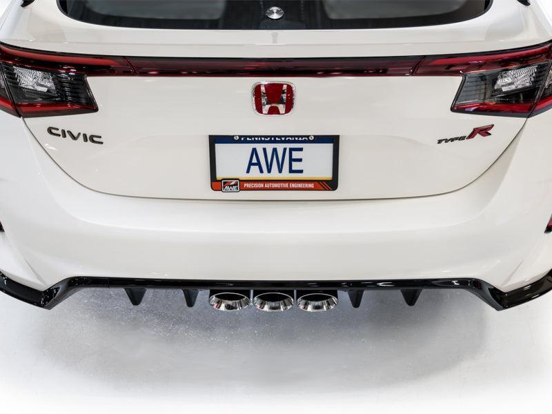 AWE Tuning 2023 Honda Civic Type R FL5 Track Edition Exhaust w/ Triple Chrome Silver Tips AWE Tuning Catback AXOPROS