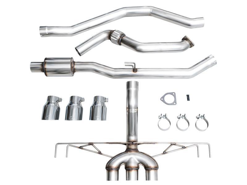 AWE Tuning 2023 Honda Civic Type R FL5 Track Edition Exhaust w/ Triple Chrome Silver Tips AWE Tuning Catback AXOPROS