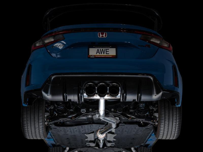 AWE Tuning 2023 Honda Civic Type R FL5 Track Edition Exhaust w/ Triple Diamond Black Tips AWE Tuning Catback AXOPROS