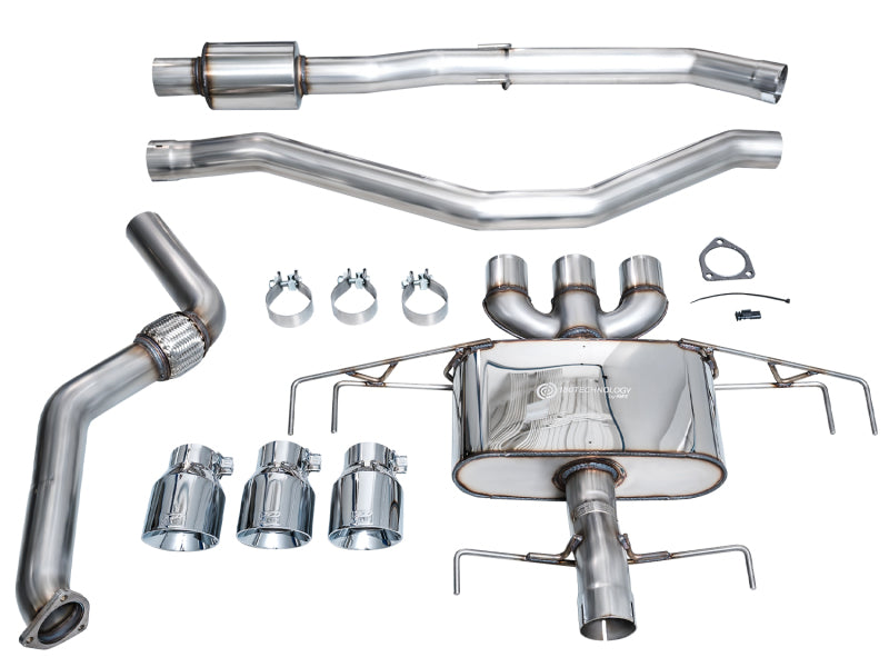 AWE Tuning 2024 Acura Integra Type S DE5 FWD Touring Edition Exhaust w/ Triple Chrome Silver Tips AWE Tuning Catback AXOPROS