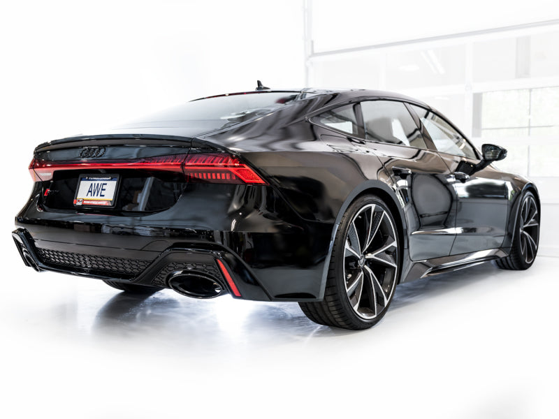 AWE Tuning 21-23 Audi C8 RS6/RS7 SwitchPath Cat-back Exhaust - Diamond Black Tips AWE Tuning Catback AXOPROS