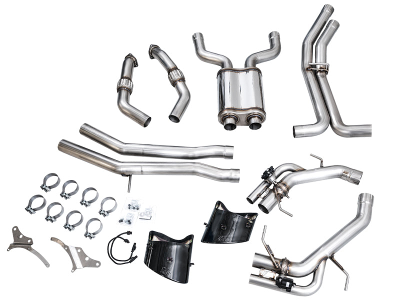 AWE Tuning 21-23 Audi C8 RS6/RS7 SwitchPath Cat-back Exhaust - Diamond Black Tips AWE Tuning Catback AXOPROS