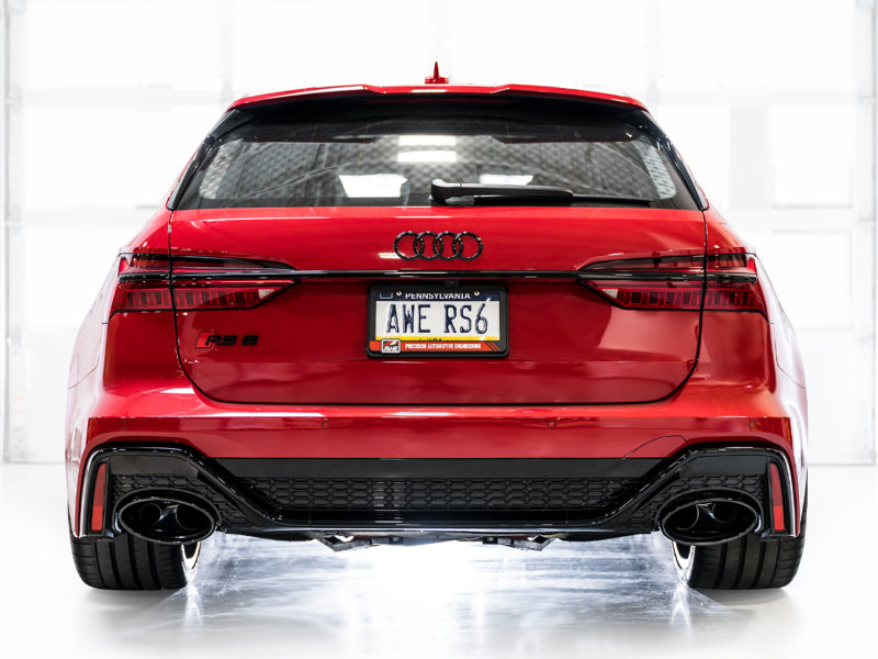 AWE Tuning 21-23 Audi C8 RS6/RS7 SwitchPath Cat-back Exhaust - Diamond Black Tips AWE Tuning Catback AXOPROS