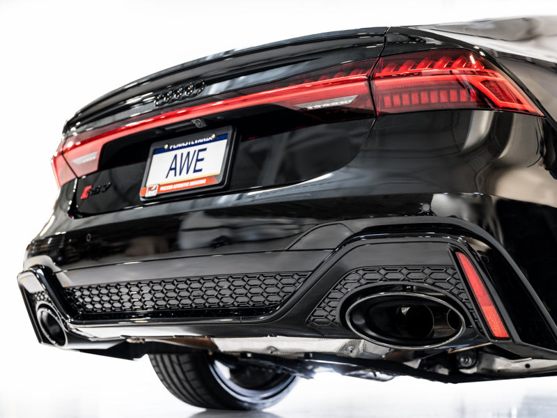 AWE Tuning 21-23 Audi C8 RS6/RS7 SwitchPath Cat-back Exhaust - Diamond Black Tips AWE Tuning Catback AXOPROS