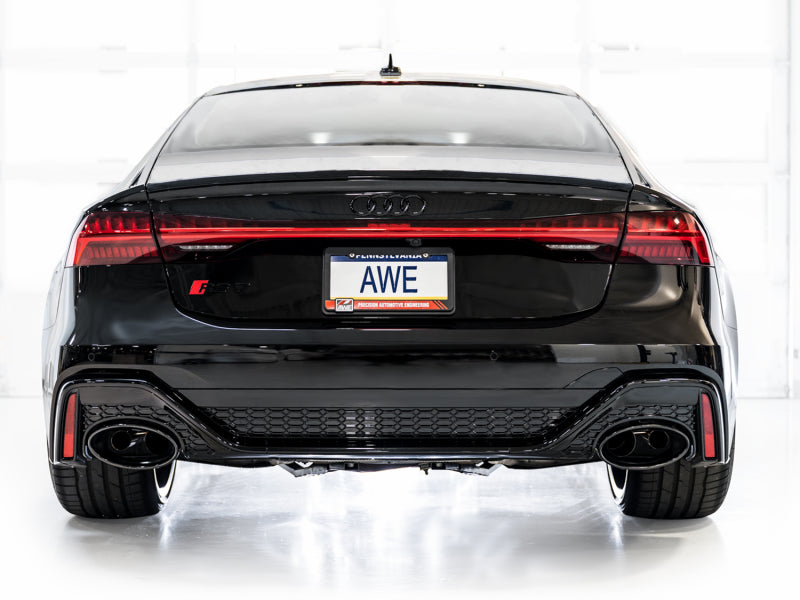 AWE Tuning 21-23 Audi C8 RS6/RS7 SwitchPath Cat-back Exhaust - Diamond Black Tips AWE Tuning Catback AXOPROS
