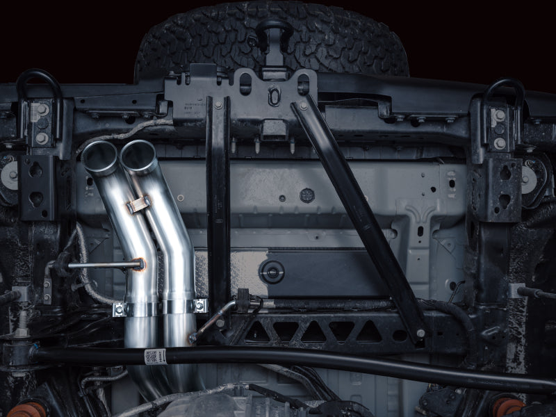 AWE Tuning 22-24 Ford Bronco Raptor 4WD Dual BashGuards Cat-Back SwitchPath Exhaust (No Tips) AWE Tuning Catback AXOPROS