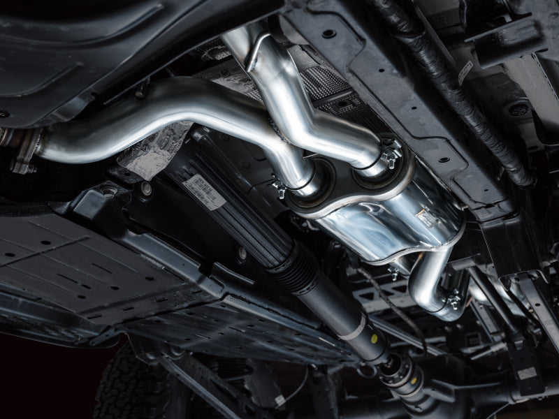 AWE Tuning 22-24 Ford Bronco Raptor 4WD Dual BashGuards Cat-Back SwitchPath Exhaust (No Tips) AWE Tuning Catback AXOPROS