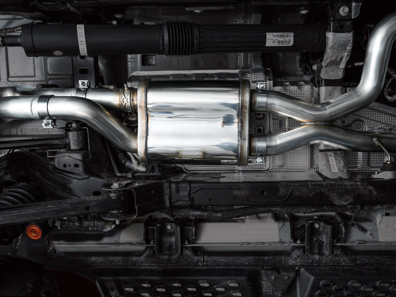 AWE Tuning 22-24 Ford Bronco Raptor 4WD Dual BashGuards Cat-Back SwitchPath Exhaust (No Tips) AWE Tuning Catback AXOPROS