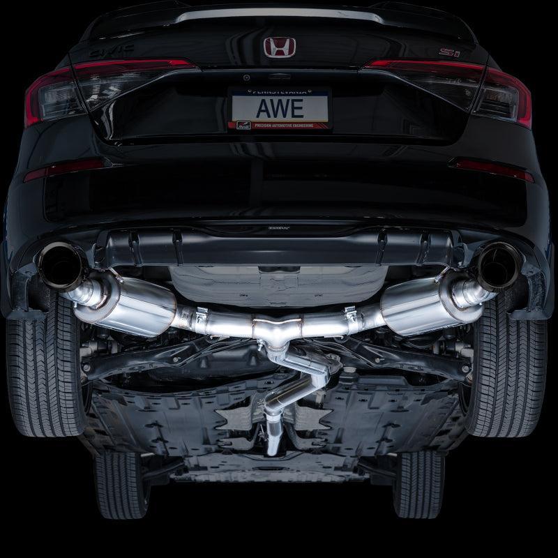 AWE Tuning 22+ Honda Civic Si/Acura Integra Touring Edition Catback Exhaust - Dual Diamond Black Tip AWE Tuning Catback AXOPROS