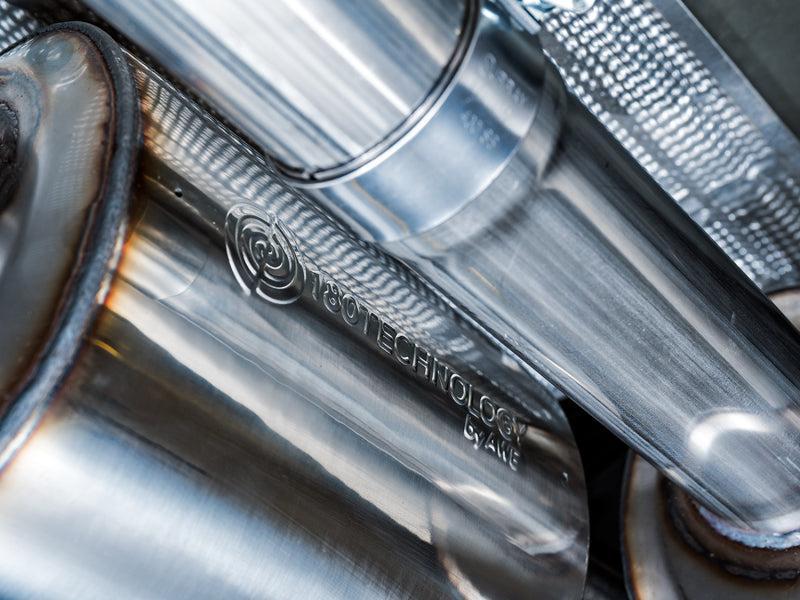 AWE Tuning 4th Gen GM 1500 6.2L 0FG Catback Split Rear Exit (w/ Bumper Cutouts) - Quad Chrome Tips AWE Tuning Catback AXOPROS