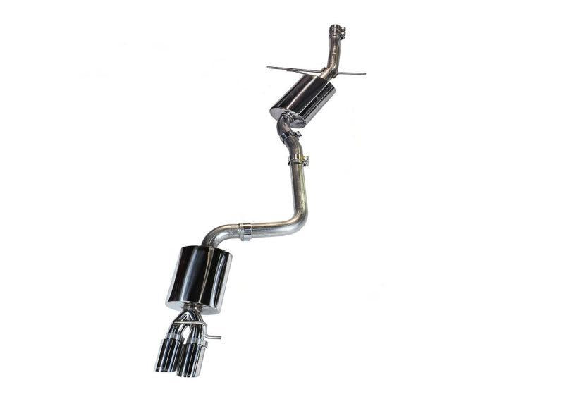 AWE Tuning Audi B8 A4 Touring Edition Exhaust - Single Side Polished Silver Tips AWE Tuning Catback AXOPROS