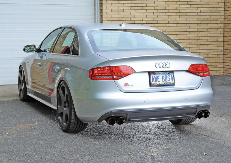 AWE Tuning Audi B8 / B8.5 S4 3.0T Track Edition Exhaust - Chrome Silver Tips (90mm) AWE Tuning Catback AXOPROS