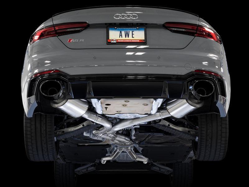 AWE Tuning Audi B9 RS5 Touring Edition Exhaust - w/ Diamond Black RS Tips AWE Tuning Catback AXOPROS