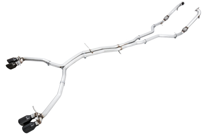 AWE Tuning Audi B9 S4 Track Edition Exhaust - Non-Resonated (Black 102mm Tips) AWE Tuning Catback AXOPROS