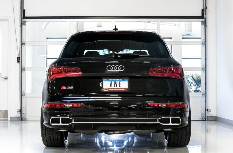 AWE Tuning Audi B9 SQ5 Non-Resonated Touring Edition Cat-Back Exhaust - No Tips (Turn Downs) AWE Tuning Catback AXOPROS