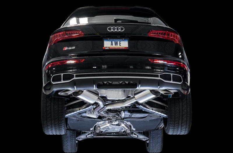 AWE Tuning Audi B9 SQ5 Resonated Touring Edition Cat-Back Exhaust - No Tips (Turn Downs) AWE Tuning Catback AXOPROS