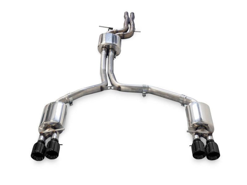 AWE Tuning Audi C7.5 A7 3.0T Touring Edition Exhaust - Quad Outlet Diamond Black Tips AWE Tuning Catback AXOPROS