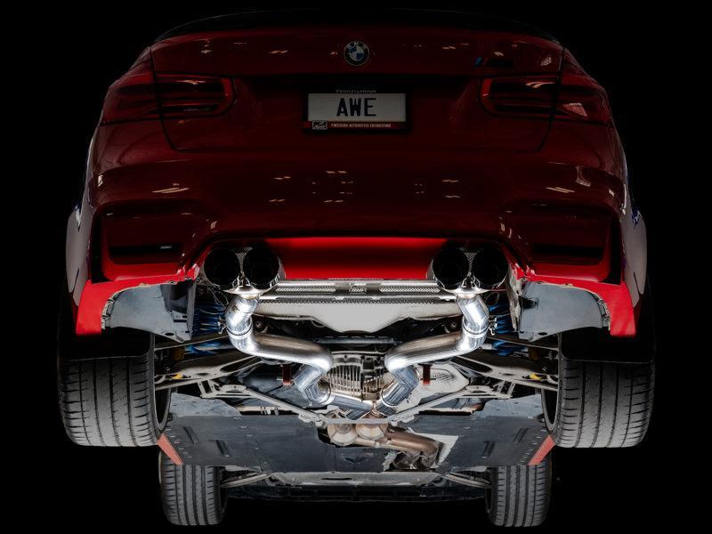 AWE Tuning BMW F8X M3/M4 Track Edition Catback Exhaust - Diamond Black Tips AWE Tuning Catback AXOPROS