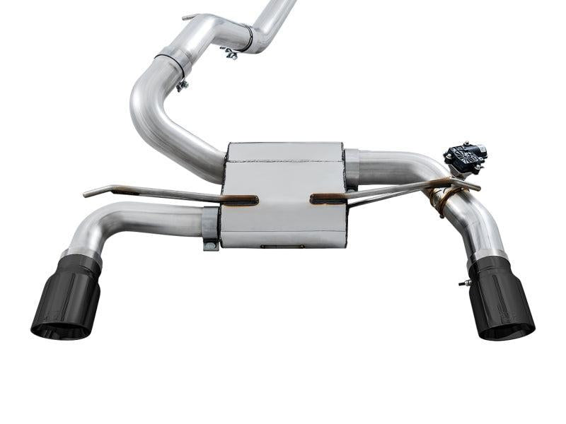 AWE Tuning Ford Focus RS SwitchPath Cat-back Exhaust - Diamond Black Tips AWE Tuning Catback AXOPROS