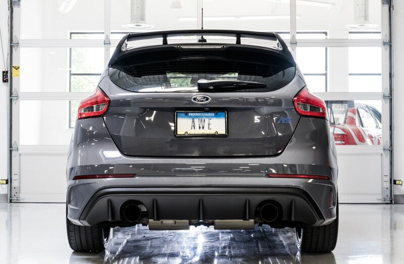 AWE Tuning Ford Focus RS Touring Edition Cat-back Exhaust - Resonated - Diamond Black Tips AWE Tuning Catback AXOPROS