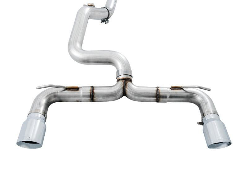 AWE Tuning Ford Focus RS Track Edition Cat-back Exhaust - Chrome Silver Tips AWE Tuning Catback AXOPROS