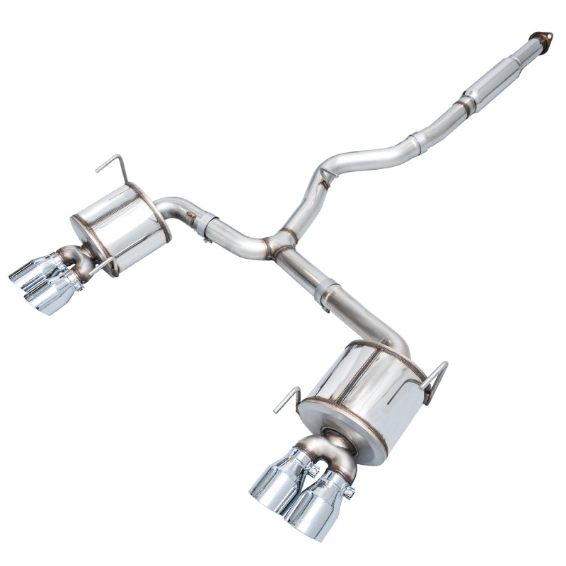 AWE Tuning Subaru STI VA / WRX GV / STI GV Sedan Touring Edition Exhaust - Chrome Silver Tip (102mm) AWE Tuning Catback AXOPROS