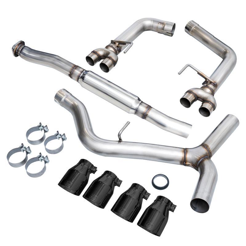 AWE Tuning Subaru WRX/STI VA/GV Sedan Track Edition Exhaust - Diamond Black Tips (102mm) AWE Tuning Catback AXOPROS