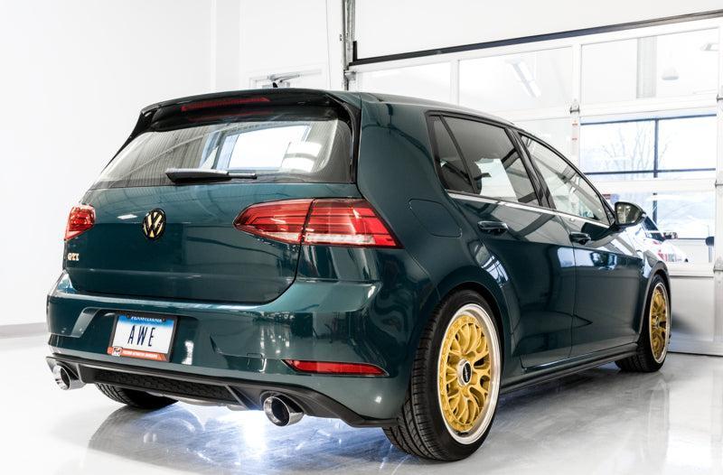 AWE Tuning Volkswagen GTI MK7.5 2.0T Touring Edition Exhaust w/Chrome Silver Tips 102mm AWE Tuning Catback AXOPROS