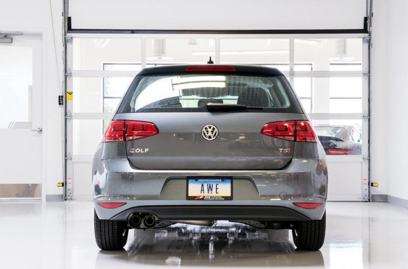 AWE Tuning VW MK7 Golf 1.8T Track Edition Exhaust w/Diamond Black Tips (90mm) AWE Tuning Catback AXOPROS