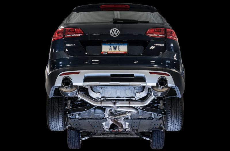 AWE Tuning VW MK7 Golf Alltrack/Sportwagen 4Motion Touring Edition Exhaust - Polished Silver Tips AWE Tuning Catback AXOPROS