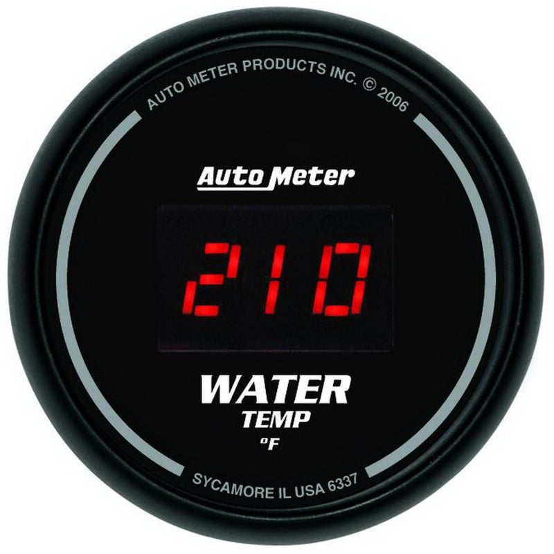 AutoMeter Gauge Kit 5 Pc. 3-3/8in. & 2-1/16in. Elec Speedo Digital Black Dial W/ Red Led AutoMeter Gauges AXOPROS