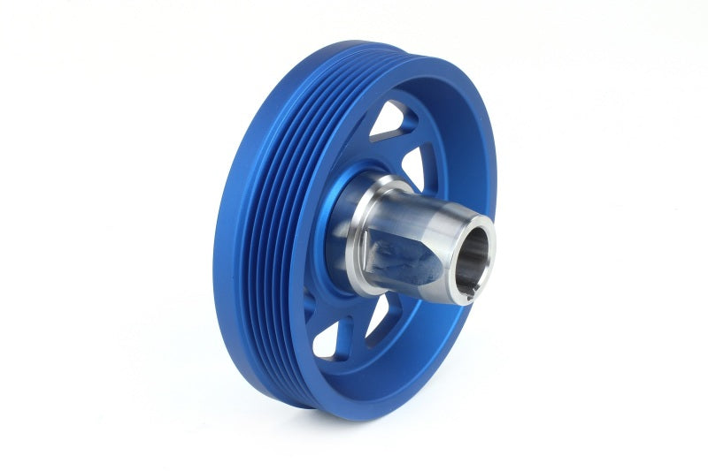 PERRIN 19-21 Subaru WRX / 16-18 Forester / 15-19 Legacy Lightweight Crank Pulley - Blue Perrin Performance Pulleys - Crank, Underdrive AXOPROS